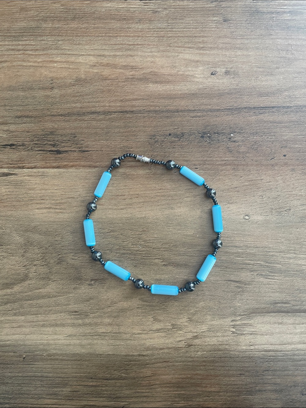 Turquoise Blue Beaded Ankle Bracelet